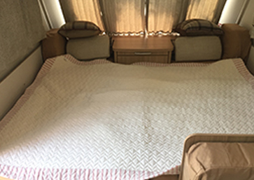 차량카라반 침실의 모습